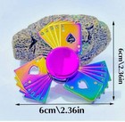 Fidget Spinner - Multicolor Playing Cards Design