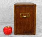 Antique Quartersawn Oak Library File Card Catalog Cabinet By Shaw-walker