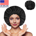 Shower Cap For Women  Double Layer Waterproof Bath Cap  Reusable Hair Protector 