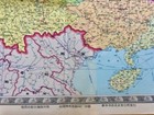 Rare Vintage Map Of China  1957