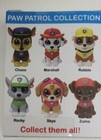 Ty Mini Boos Paw Patrol Set Of Four Boxes Open For A Surprise Paw Character