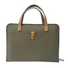Bible Cover For Women Canvas Case With Leather Handles  Purse Style Bible Bag   