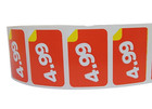 2 000 Price Point Labels      4 99 Retail Stickers  1 5  X 1  Rd yl Adhesive 2 Rls