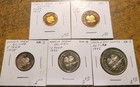 1975 Papua New Guinea Proof Set  1-2-5-10-20 Toea  5 Coins  Mintage  67 000