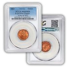 1863 Red Civil War Token    army   Navy  Pcgs Certified Ms 65 Rd
