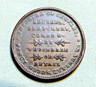 1830 s Pre Civil War U s  Hard Times Token - Alfred Willard Combs Boston Lot 198