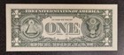 1977 One Dollar Federal Reserve Note  1 - Offset Printing Error   92310