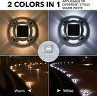 Solar Driveway Lights Outdoor 12 Pack  2 Color Modes Led Deck Dock Marine Waterp
