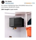 Mr  Heater F260560 Big Maxx Mhu80ng Natural Gas Unit Heater  80 000 Btu  e68 
