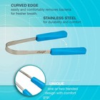 Tongue Cleaner  Stainless Steel Tongue Scraper  pack Of 2 