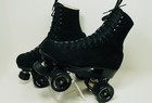 Riedell 135 Roller Skates Black Men 6 women 7 5 Suede Powerdyne Reactor Moxi