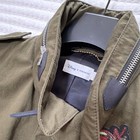 Disney X Coach Military Jacket Green L xl Full Zip Embroidered Patches Pockets