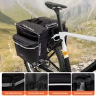 Bike Pannier Bags Bicycle Rear Carrier Rack Seat Trunk Storage Saddle Bag 34l