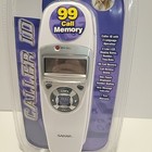 Vintage Phone Landline Corded Caller Id 99 Call Memory Line Slimline White 