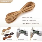  Leather String Suede Cord Leather Cords Rope String For Jewelry Making 
