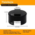 Tlaleikejia 4pcs Jack Pad Adapter For Bmw Mini Pinch Weld Frame Rail Protector