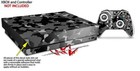 Skin Set For Xbox One X Wraptorcamo Old School Camouflage Camo Black