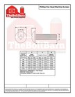  10-24 Phillips Pan Head Machine Screws Bolts Zinc Coarse  pick Length   Qty 