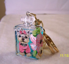 Hand Painted Yorkie On Bottle Key Ring