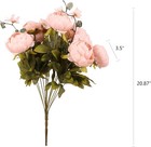 Artificial Peony Silk Flowers New Pink Flower Bouquet For Wedding Home Decor