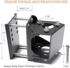 Trailer Jack Relocation Kit  Heavy Duty Side Mount Bracket For A-frame   Electri
