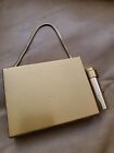 Vintage Art Deco Gold Cigarette Lipstick Compact Case Vanity Make Up Purse Euc