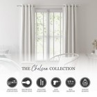 Chelsea Ball End Window Curtain Rod Extendable Set Fits 2848 Inch Nickel