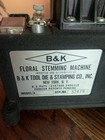 Vtg B k Floral Stemming Machine  h  Made Usa W  Weight   Extra Picks Euc