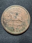 1837 Hard Times Token Illustrious Predecessor Low-19 Ht-33 Copper Cent Exonumia
