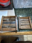 Vintage Lot Of 2 Wood Contact Print Frame For Negatives Antique