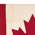 Vintage Cotton Flag Canada Old Cloth Maple Leaf Canadian Textile Art Decor