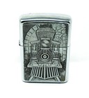 Barrett Smythe Zippo Pewter  great American Train  Lighter  double Sided 