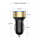Dual Usb Ports Phone Charger Power Adapter Voltmeter For Car Cigarette Lighter