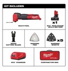 Milwaukee M12 Fuel Brushless Cordless Oscillating Multi-tool 2526-21xc Kit 12v