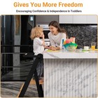 Cosyland Foldable Toddler Standing Tower - Adjustable Height Folding Step St   