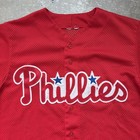 Vintage Majestic Philadelphia Phillies Mlb Baseball Jersey Mesh Stitched Large 