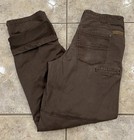 Mens 34x34 Cabela s Pants Lined Cotton 5-pocket Double Knee Outdoor Brown 907047