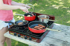 Victoria 4-burner Gas Stove  Portable  Porcelain Cover And Four 16 000 Btu Burne