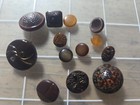 13 Antigue And Vintage Glass Buttons