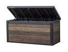  Signature Collection 150 Gallon Resin Deck Box Organization And Storage Walnut