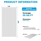 12pcs Ceiling Panel 2x4 Feet  Pvc Decorative Ceiling Covering Panel white