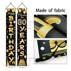80th Birthday Party Banner Decorations For Women Men 80 Year Old Door Banners   
