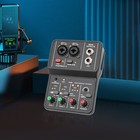 4channel Mini Audio Mixer Bluetooth Usb Dj Sound Mixing Console Amplifier Studio