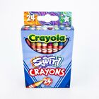 Crayola Swirl Crayons 24ct Specks Of Color Stripey New Lot Of 9