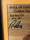 Rick Barry   Nate Thurmond Signed 6x6 Floorboard Gs Warriors Psa Authenticated