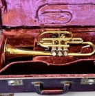 Vintage C g  Conn Director  Cornet W  Original Case Usa  read 