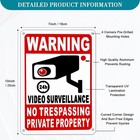 4-pack Metal No Trespassing Signs Private Property 10 X 7 Inch Rust Free 0 04