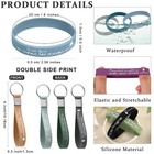 120 Pcs Bible Verse Bracelets Christian Keychain Silicone Wristbands Church G   