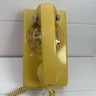 Bell System Western Electric Yellow Rotary Dial Wall Telephone Tested Working