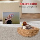Cats   Dogs  Favorite Sound-activated Plush Bird - Usb Rechargeable Pet Toy